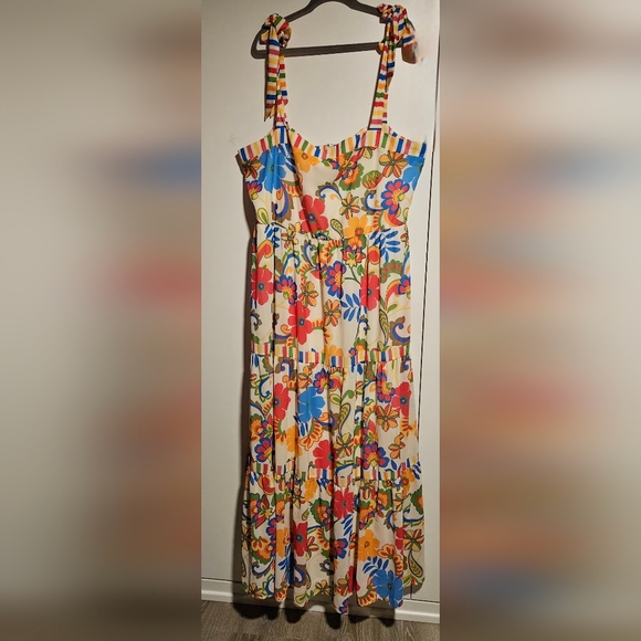 Flying Tomato Multicolor Floral Maxi Dress Size 3X - Picture 2 of 11